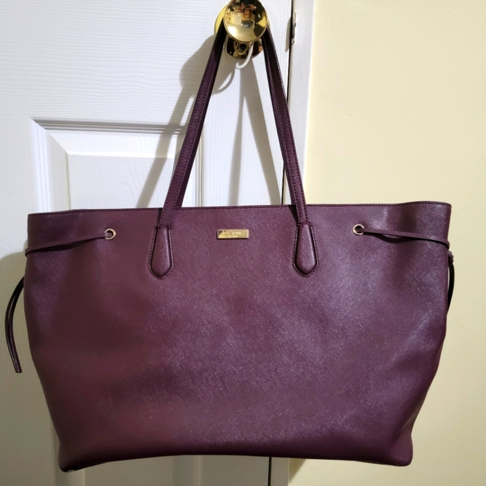 Kate Spade Extra Large Mahogany Ari Laurel Way Tote